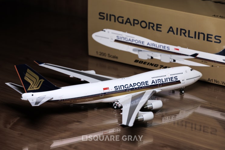  1:200 Scale WB MODELS SINGAPORE AIRLINES B747-412 9V-SPQ