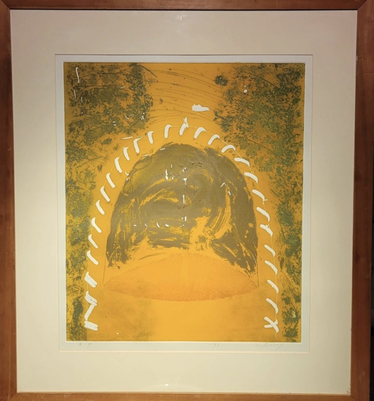  [동양화/서양화 그림] 동행갤러리ㅣ서양화가 하의수 판화 "골무"(액자 65×83cm) (갤러리, 전시회, 인테리어그림) (판매중)