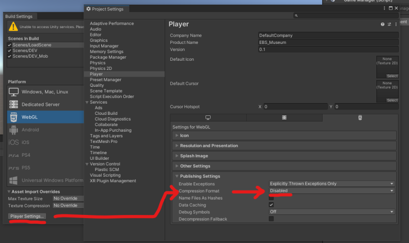 유니티 WebGL 빌드하는 방법 및 유의점 : 네이버 블로그