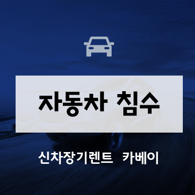  자동차 침수 대비부터 침수 피해보상까지 확인하세요