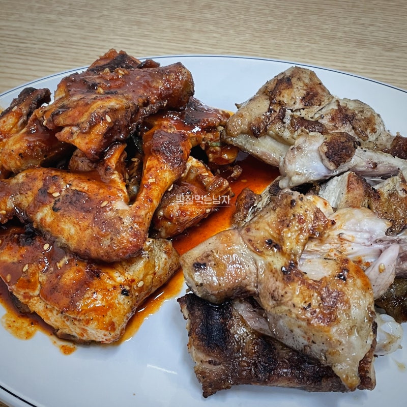 [밥잘먹는남자/용산혼밥] 용문시장 ‘원조숯불통닭바베큐’ 오묘한 양념 맛을 묘사 하자면 .....