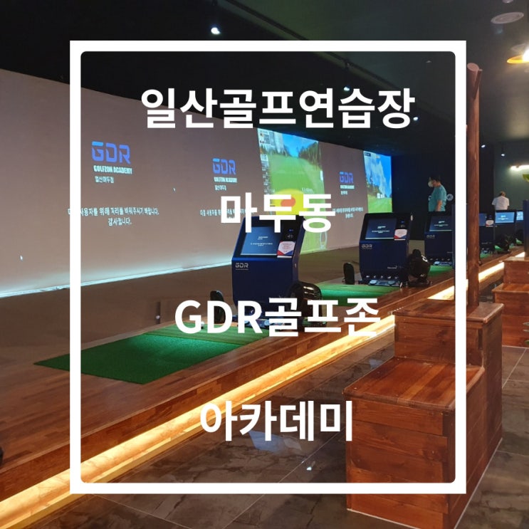 일산골프연습장 마두동 gdr 골프존 아카데미 다녀왔어요