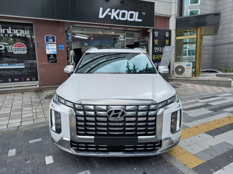  수원 팔달구 신차패키지 팰리세이드 페이스리프트 크로마9 썬팅