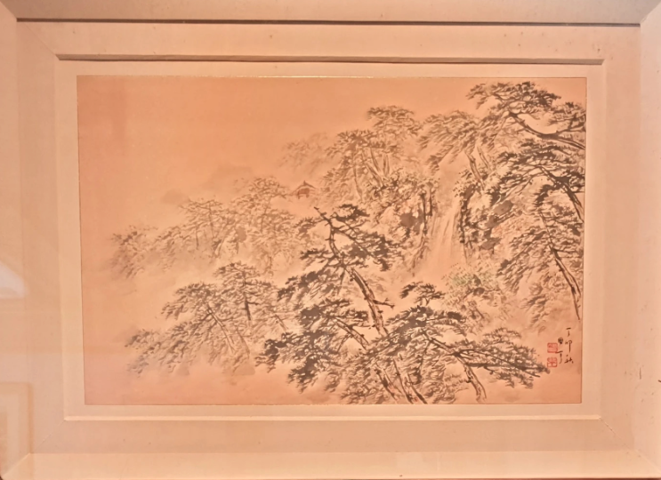 [동양화/서양화 그림] 동행갤러리ㅣ전정 박항환(田丁 朴亢煥) 산수화(소장품, 액자 83×60) (갤러리, 전시회, 인테리어그림) (판매중)