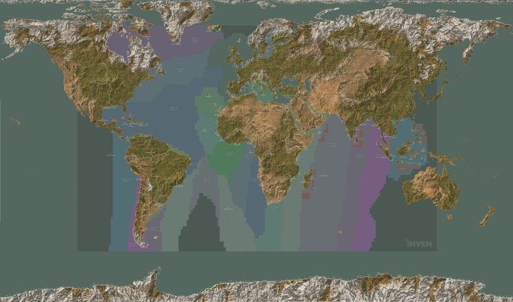 [대항해시대 오리진] 해역별 내파, 돌파 지도
