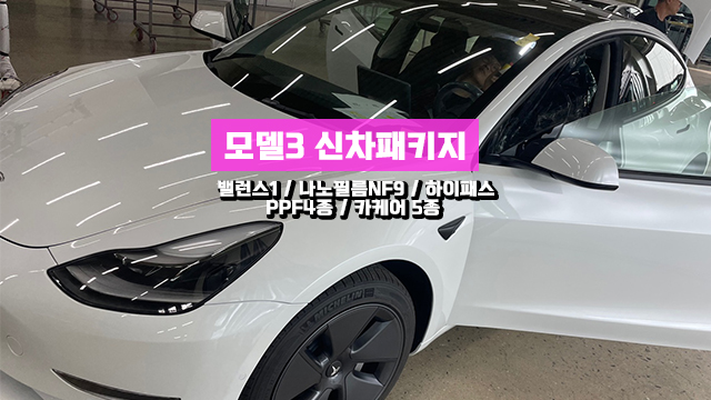  청라 모델3 신차패키지 여성 차주님 기본 패키지