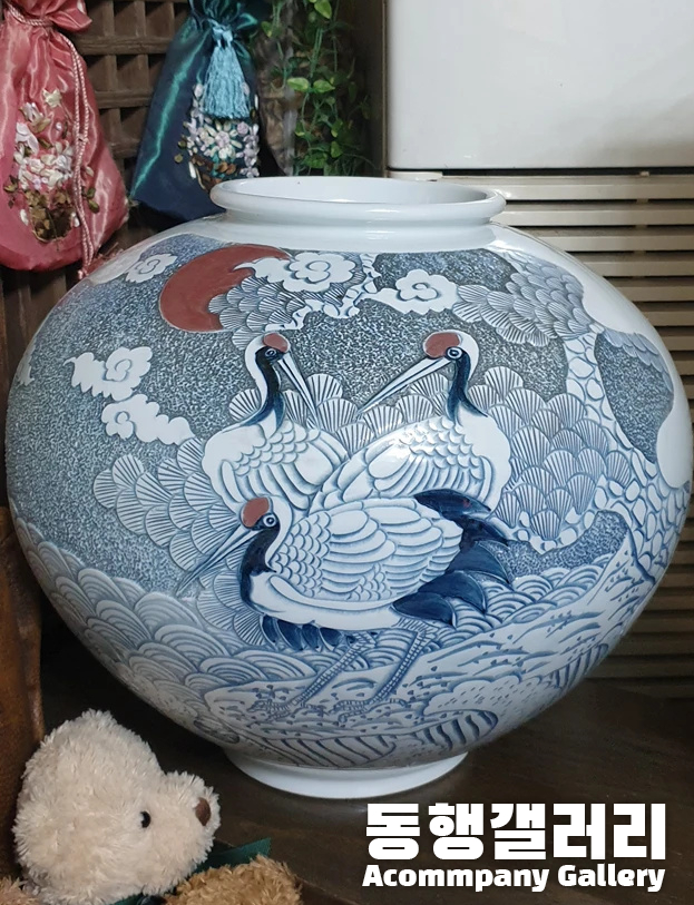  [동양화/서양화 그림] 동행갤러리ㅣ월당 이순길 도자기(높이 32cm) (갤러리, 전시회, 인테리어그림) (판매중)