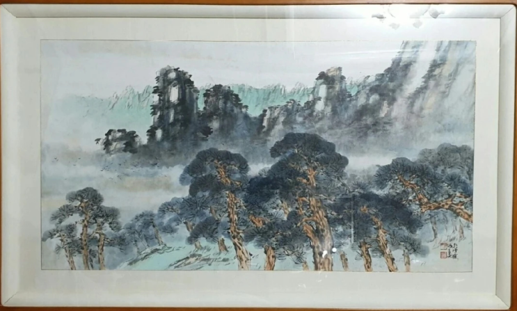  [동양화/서양화 그림] 동행갤러리ㅣ해정海丁 전영화 동양화 한국화 산수화 "설악소견"(전지) (갤러리, 전시회, 인테리어그림) (판매중)