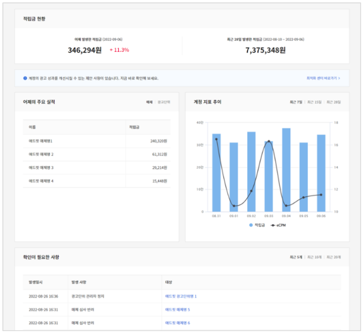 kakaoAdFit 카카오애드핏 플랫폼 개편사항(애드핏 플랫폼 전체 개편 UI/UX 개선) kakaoAdFit 카카오애드핏 플랫폼 개편사항(애드핏 플랫폼 전체 개편 UI/UX 개선)