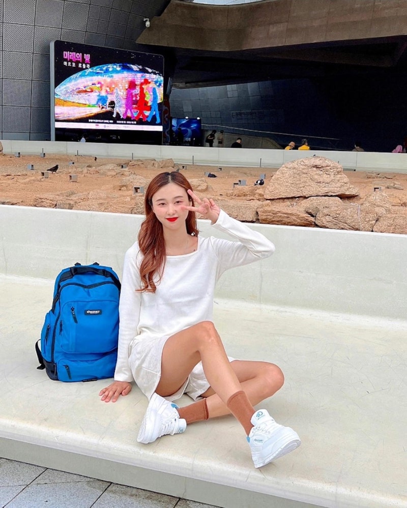 여성 스니커즈 추천 디스커버리 브릭 키높이 블루 컬러 + 사이즈
