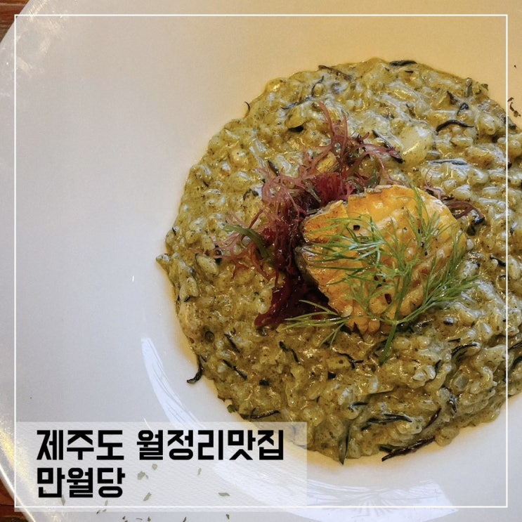  제주도 월정리맛집 만월당; 전복리조또가 맛있는 월정리 혼밥가능맛집