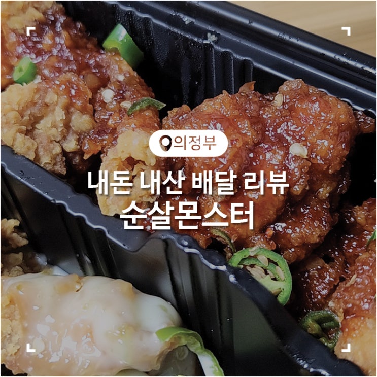  순살몬스터 뮤다의몬스터팩 배달 치킨 솔직리뷰