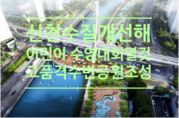  대구시 신천수질 개선해 '어린이 수영대회'열 것..고품격 수변공원 조성계획