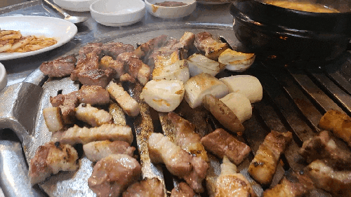 안양 박달동 맛집 비결연탄불생고기 연탄구이 삼겹살 목살 식사 후기