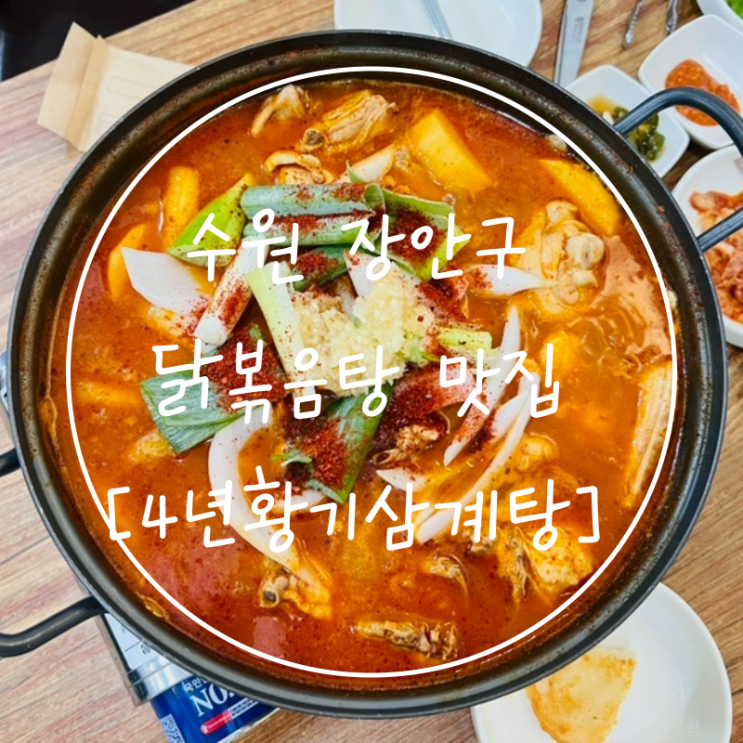  수원 성균관대역 닭볶음탕 맛집 장안구 율전동 '4년황기삼계탕'