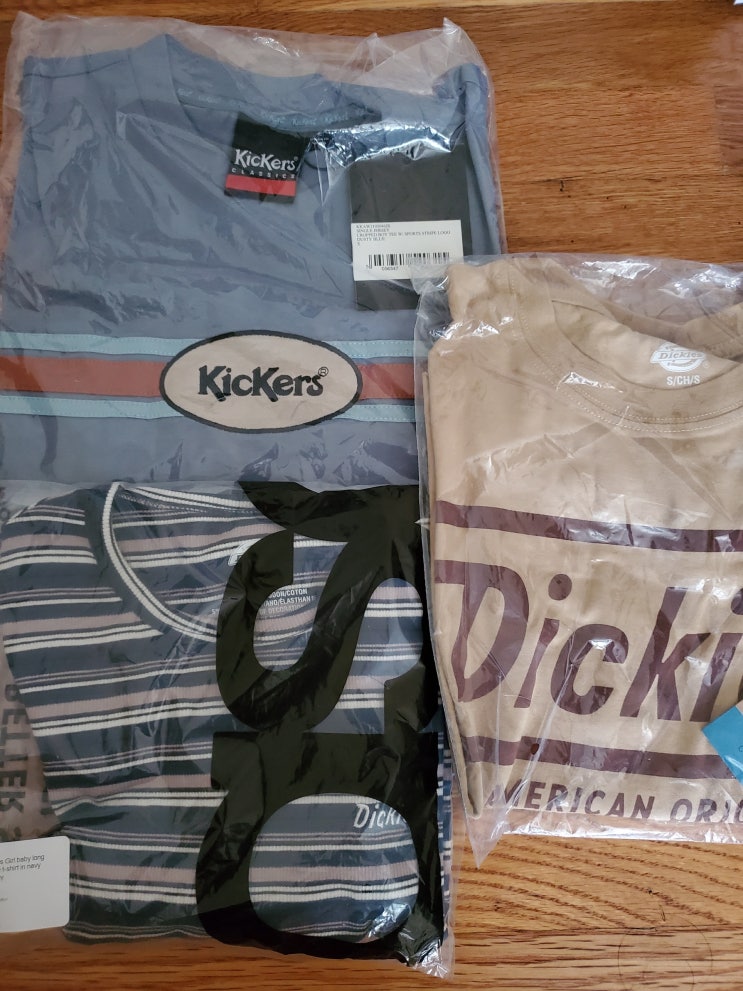  요즘 쇼핑 6: asos 직구/디키즈 dickies 긴팔/키커스 kickers 반팔