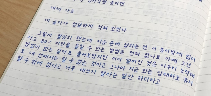 너무 애쓰지 말라는 말만 하더라고