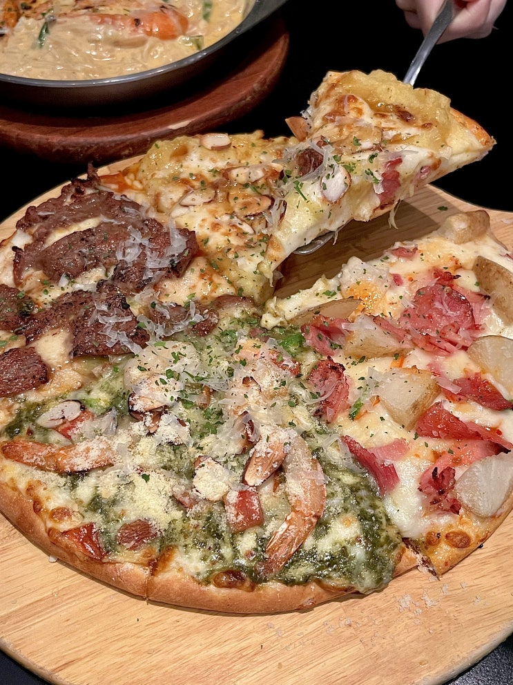  대구 반월당 맛집 ‘로벤’ :: 4가지맛 피자에 샐러드파스타 강추