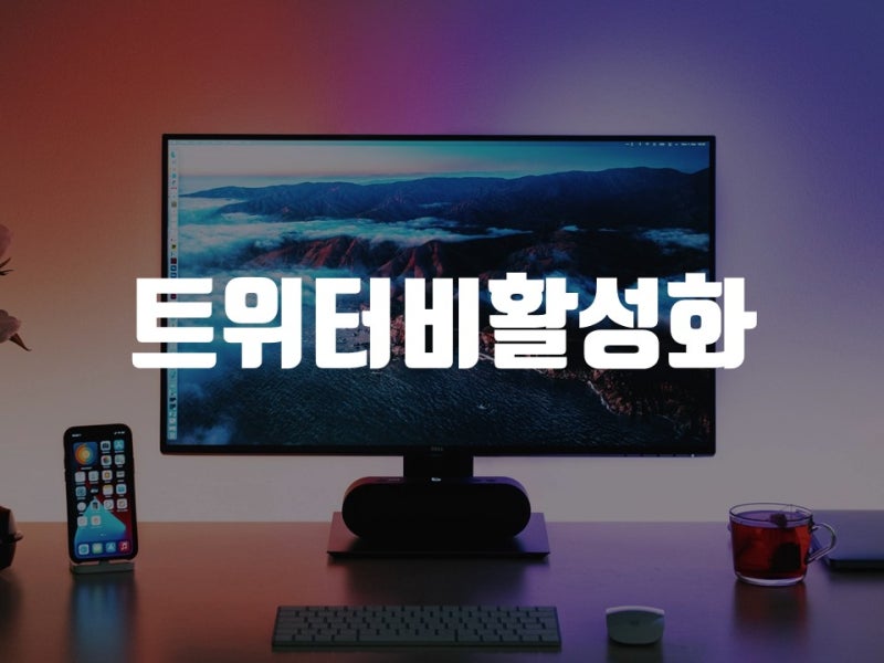 트위터 비활성화 계정 오류 없이 하는법