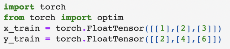  [Pytorch 딥러닝] 2. 선형회귀
