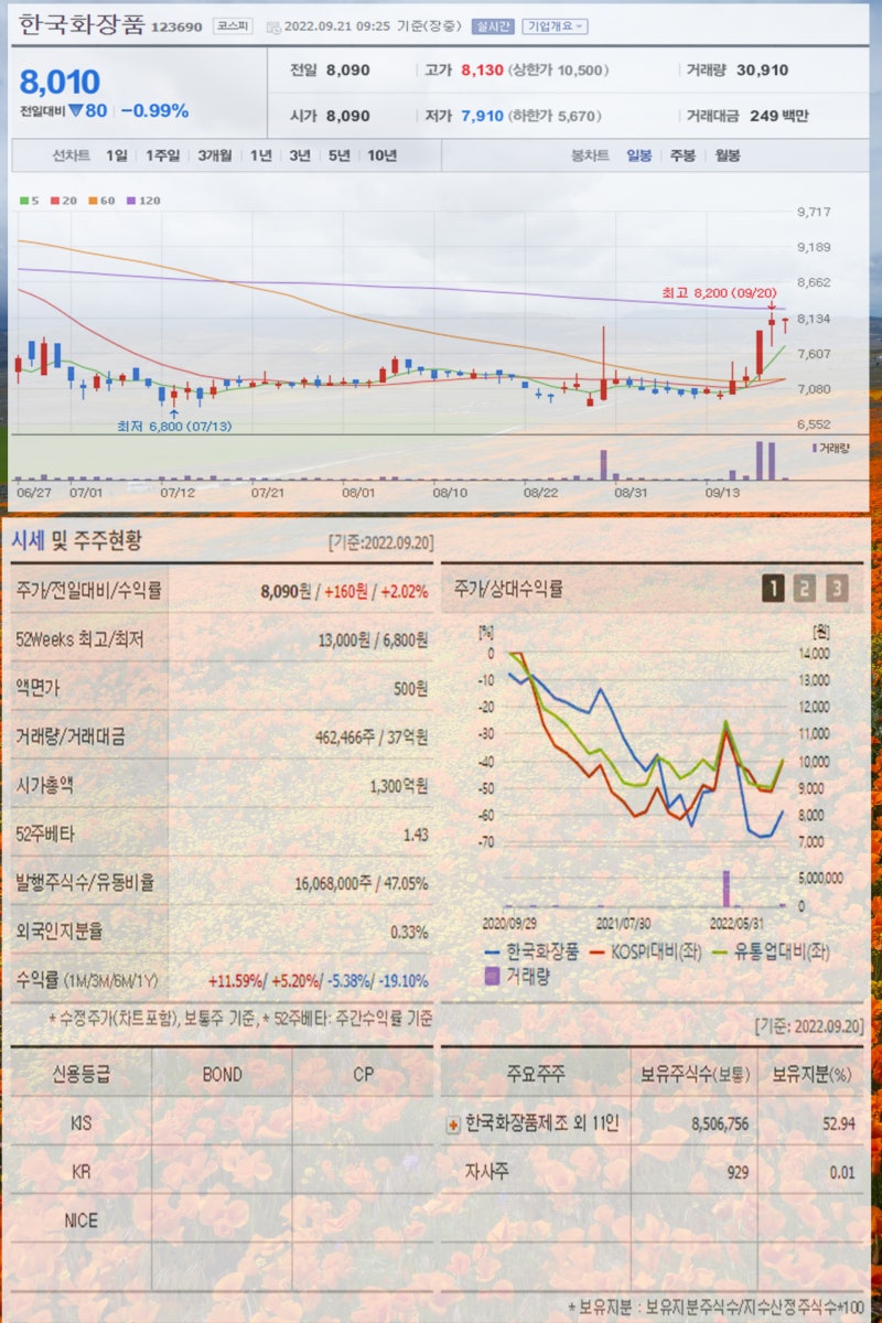 화장품 관련주 시진핑 방한 기대감에 청담글로벌 한국화장품 잇츠한불 에프앤리퍼블릭 코리아나 주가 부각 : 네이버 블로그