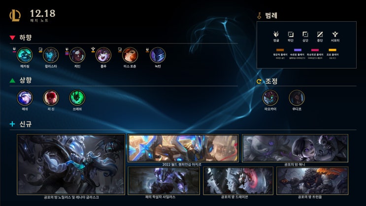 12.18패치 노트 12.18패치 노트