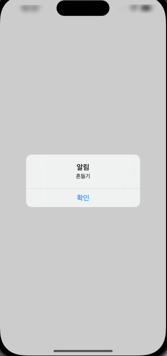  iOS 흔들기(Shake) Test