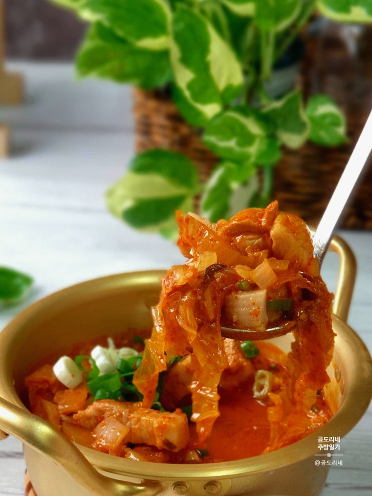  돼지고기김치 짜글이, 백종원 7분김치찌개 레시피