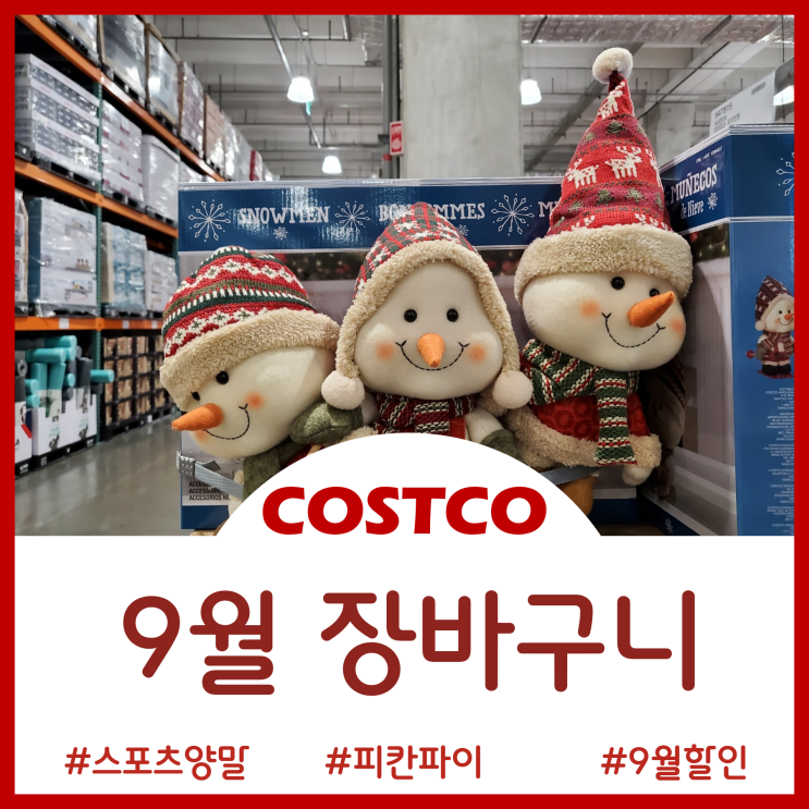  22년 9월 코스트코 일산점 9월 할인추천템
