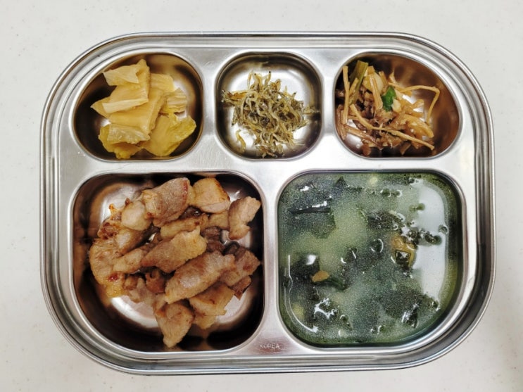  띵동이가 극찬한 바지락 미역국
