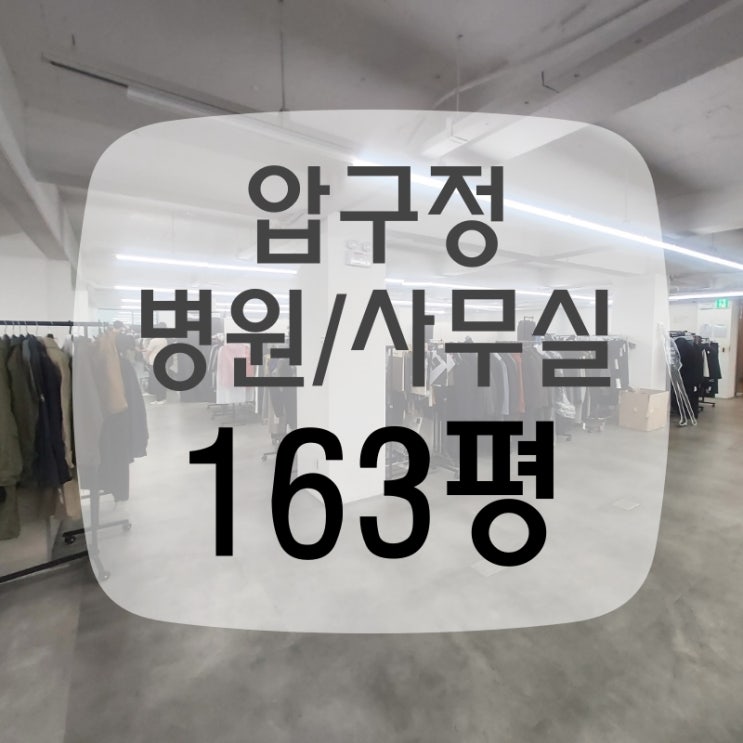  신사동 병원 임대 160평, 압구정 대형 사무실 추천