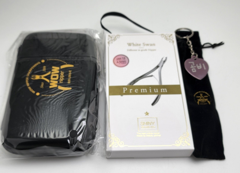 Shiny Premium White Swan Nippers for Sale: Free Initial Engraving and Wow Pusher!