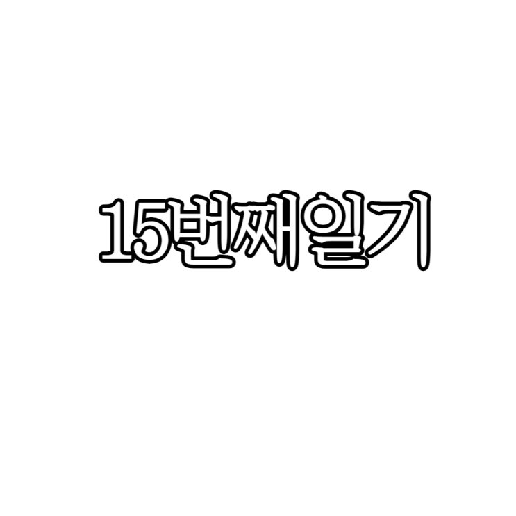  15번째일기
