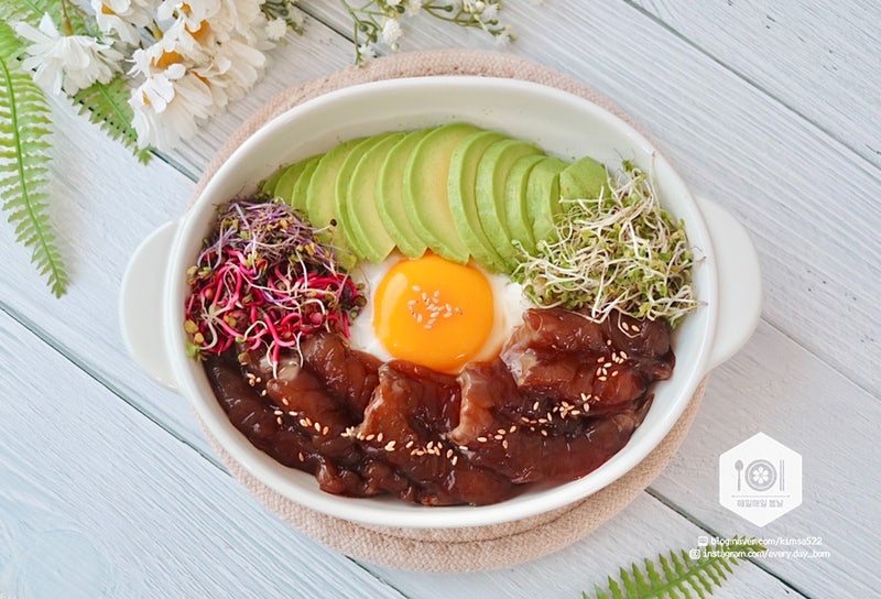 아보카도 간장새우 덮밥 만들기, 간장새우장 맛있게 먹는 법