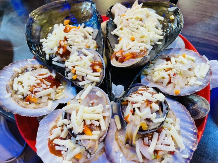  인천 맛집 월미도 맛집 조개구이 맛집  월미도ㅣ유령치즈조개&활어회무한리필ㅣ