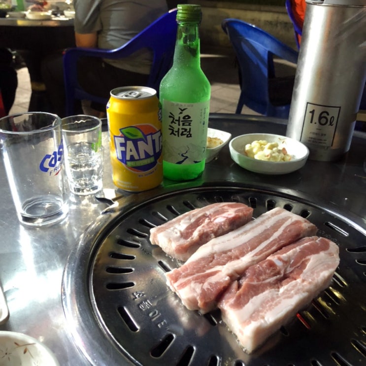  송도 야장 삼겹살 맛집 엄차고 술마시기 좋아요
