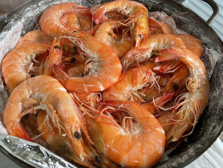  궁평항 수산물 직판장(서해수산_양념코너 3호집) 제철 새우 대하구이 가격 내돈내산 솔직 후기