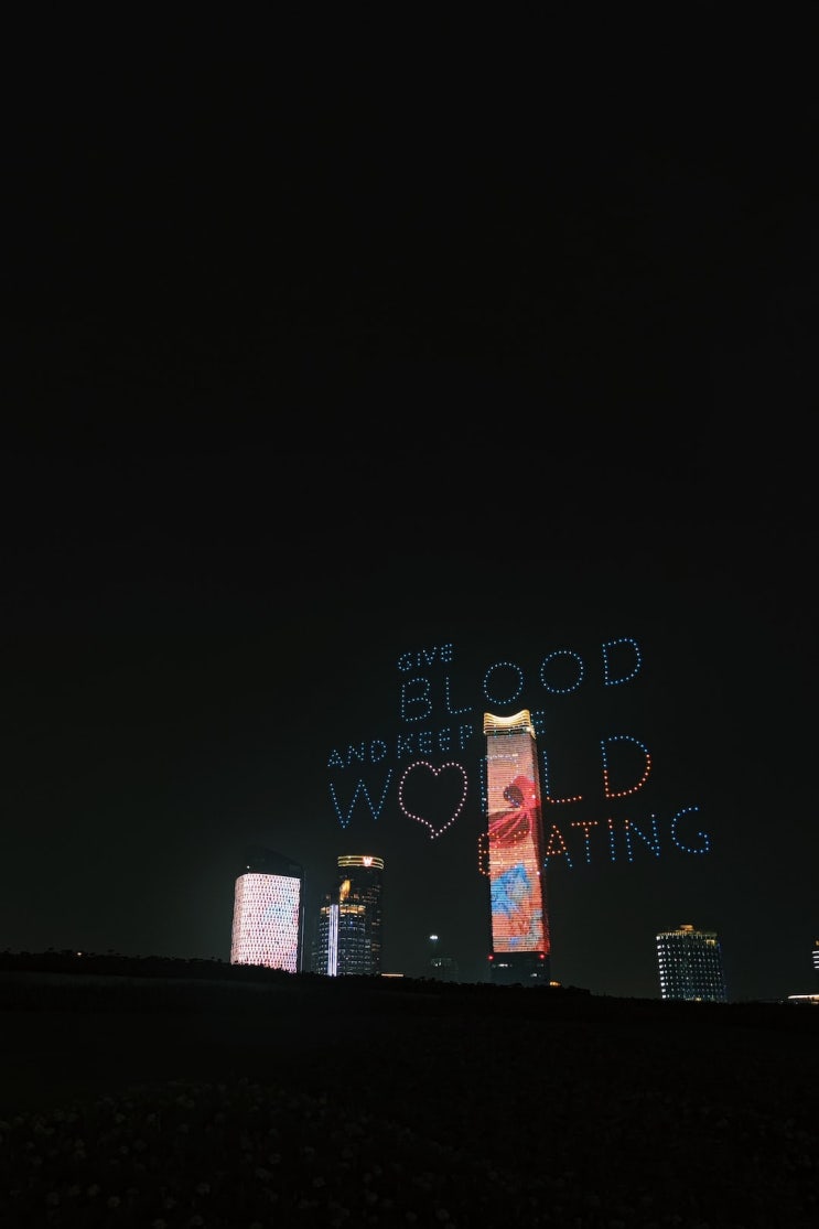  여의도 한강공원 드론쇼 'Moodup in City' (2022년9월24일(토)) by LG전자