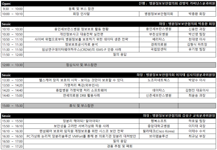  국제 병원의료산업 박람회 무료 초청장, 데이타스 "종합병원 가명익명처리 소프트웨어" 발표