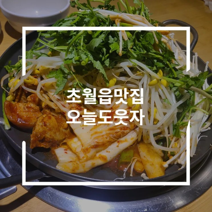  초월읍맛집 오징어제육 두루치기 오늘도웃자 초월