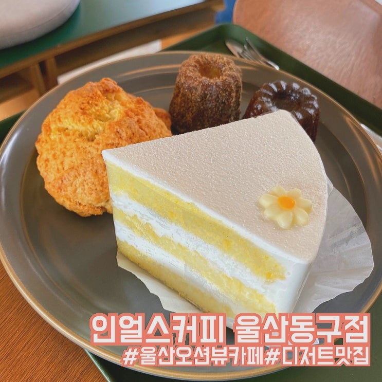  울산 동구 디저트 카페/오션뷰와 케이크 맛집 인얼스커피 울산 동구점!