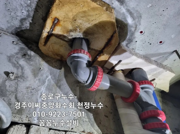  종로구누수 경주이씨중앙화수회 천정누수