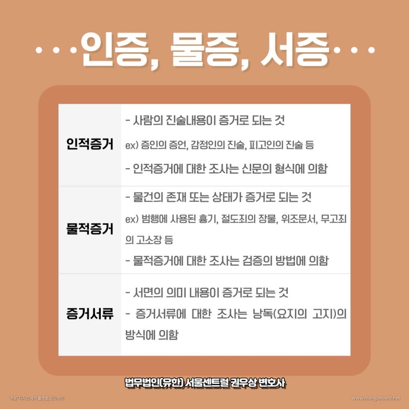 형사소송의 증거와 증거능력, 증명력 관련 이미지 4