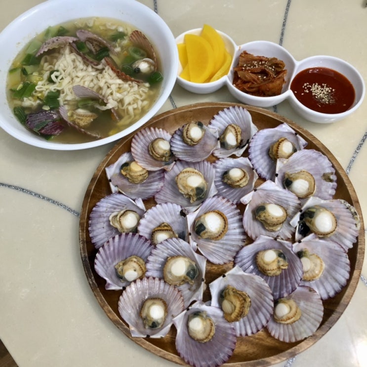 가을 제철 음식 홍가리비 찜 칼국수로 집에서 즐겼어요
