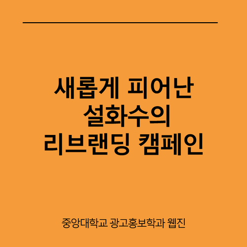 새롭게 피어난 설화수의 <b>리브랜딩</b> 캠페인/ 중앙대학교... 