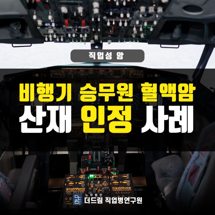  비행기 승무원 혈액암산재