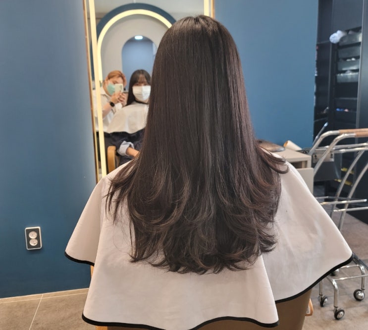  다산신도시 미용실 드로시아 다산지금점에서 레이어드 c컬펌 후기!