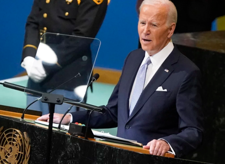 바이든은 유엔 연설에서 푸틴의 우크라이나 침공을 비난했습니다.