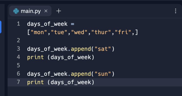  python_11 methods 그리고 list