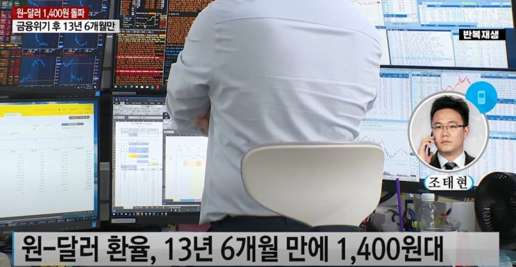 원-달러 환율 1400원 돌파 / 삼성전자 52주 최저
